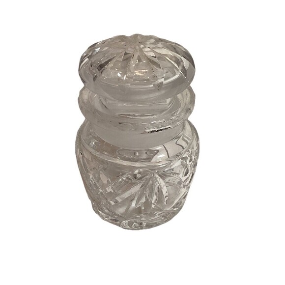 Glass Clear Jar With Glass Lid For Jam Jelly Honey Mustard Condiment Very Heavy - Picture 1 of 14